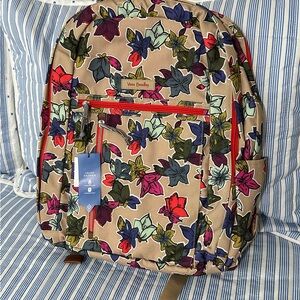 Vera Bradley Grand Backpack ~ Falling Flowers Neutral ~ BRAND NEW!!